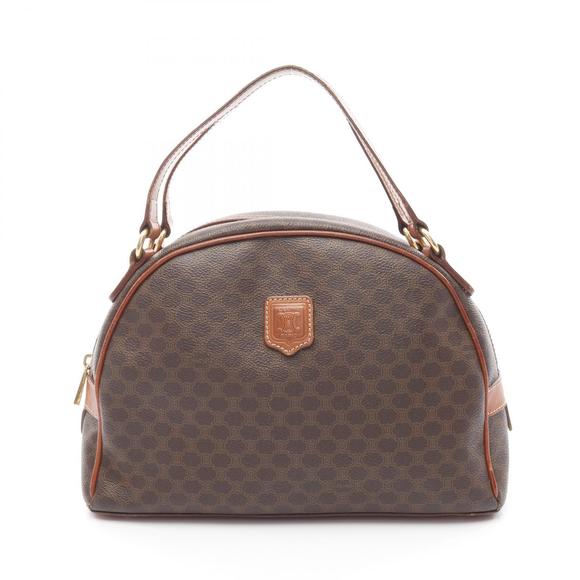 Celine Macadam Bag Brown Leather Handbag - Picture 1 of 8